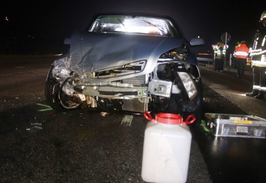 Betrunkener Fahrer übersieht Unfallstelle