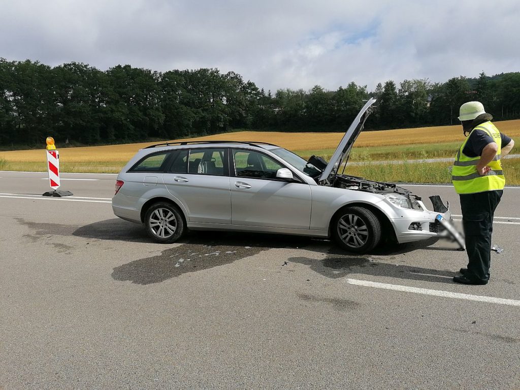 Beteiligtes Unfallfahrzeug Foto: Pressedienst Wagner