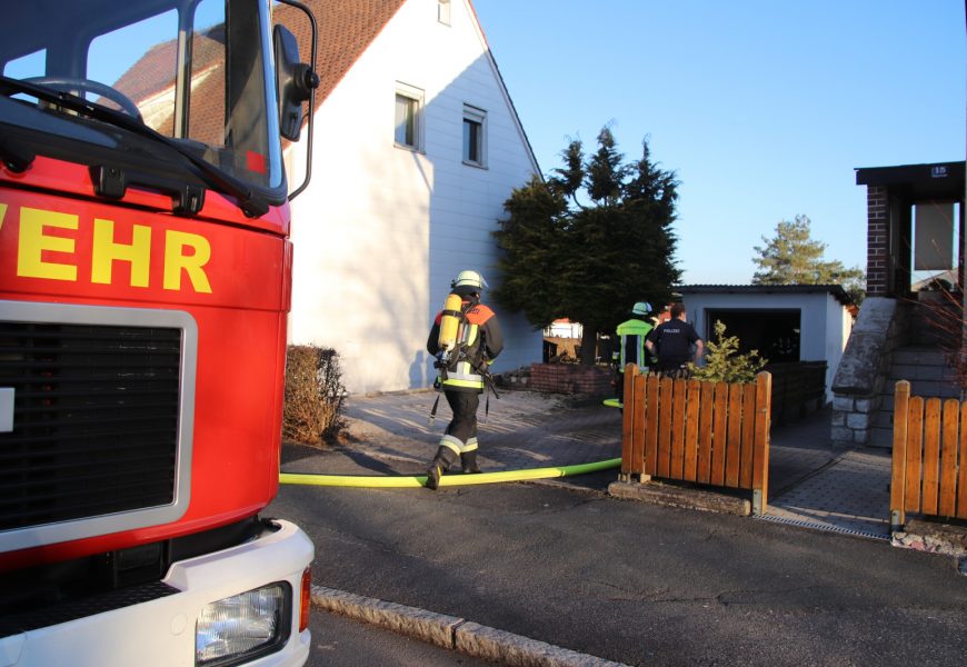 Heckenbrand in Kaltenbrunn