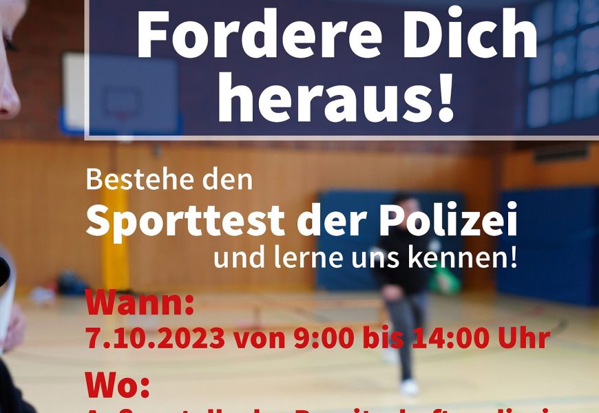 Erneuter Aktionstag des Polizeipräsidiums Oberpfalz am 7. Oktober 2023 für am Polizeiberuf interessierte Jugendliche