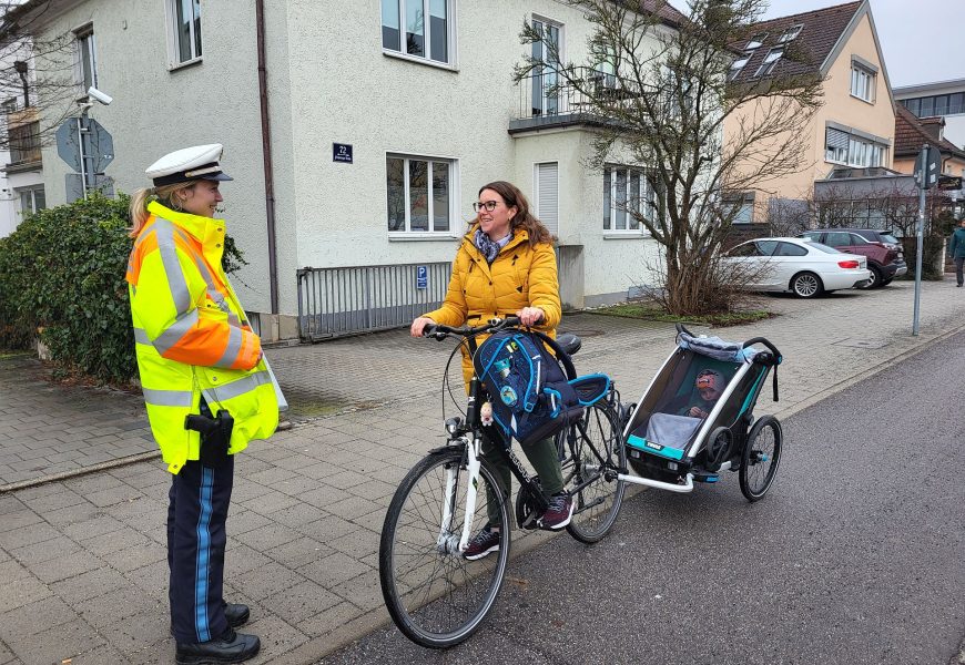 Fahrradkontrollen Licht und Sicht